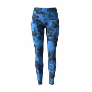 Lululemon Speed II Tights Inky Foilage Floral Print Blue Luxtreme Size 4